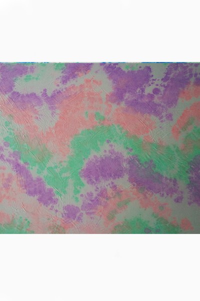 FS-BBH 時尚面料 扎染面料 扎染布 紮染 手工扎染 彩潑印花 95%人棉5%氨綸 170G   扎 染 t 恤 側面照